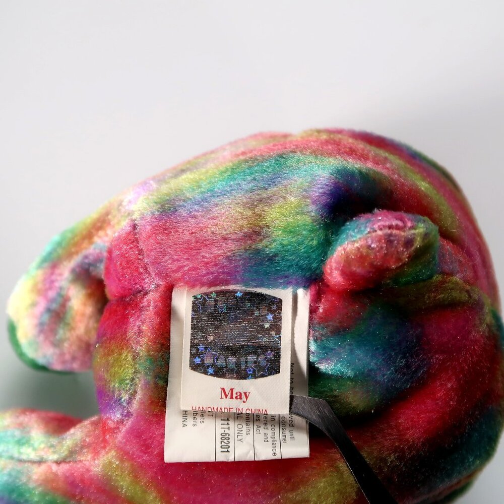 TY Beanie Baby - May Birthday‎ Bear (With Ruffles) | MWMT Mint Tags | Retired - Picture 9 of 16